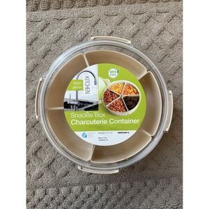 Divided Serving Tray with Lid, Removable Divided Platter Snack Box, Food Storage